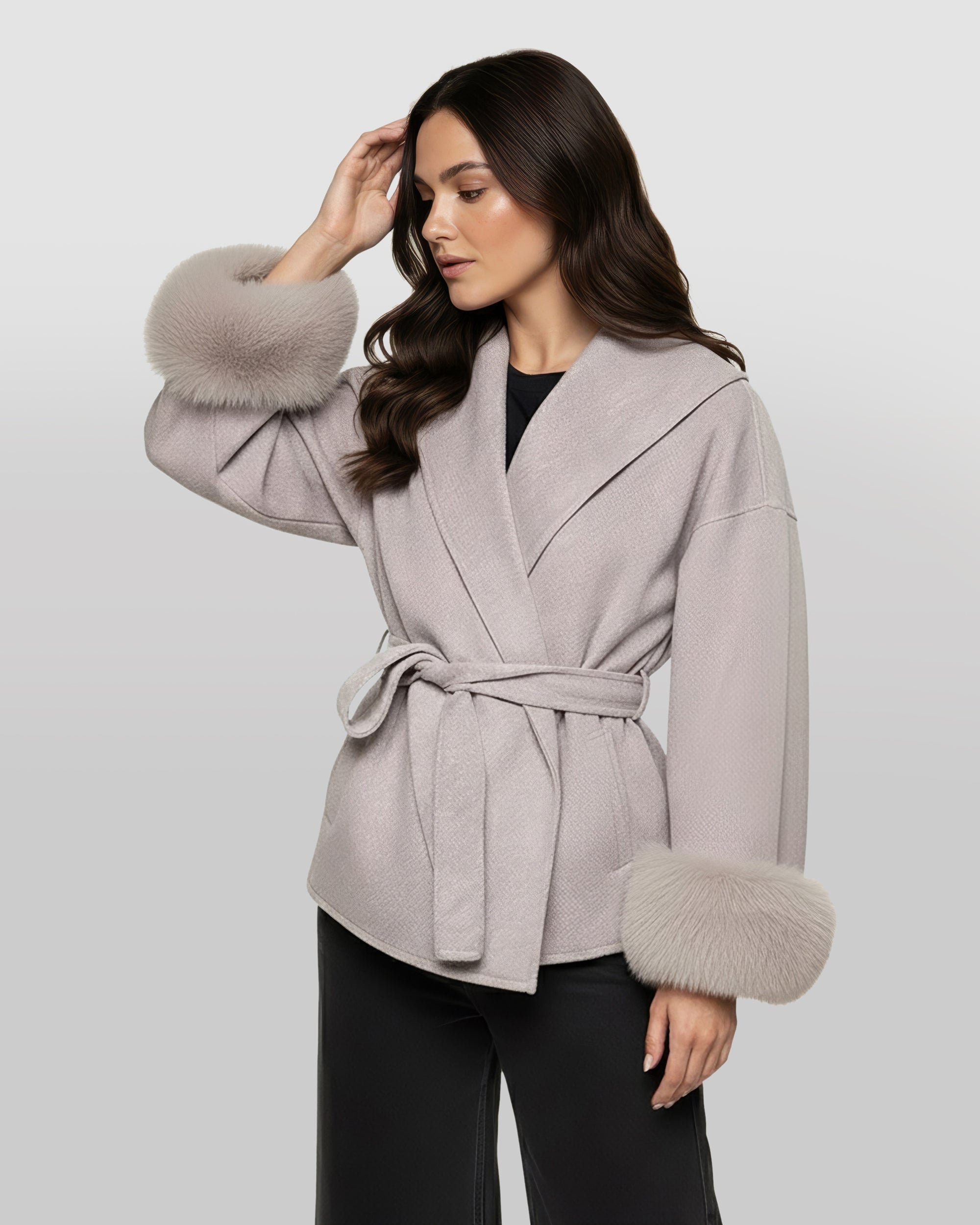 Coat Grey Luxury