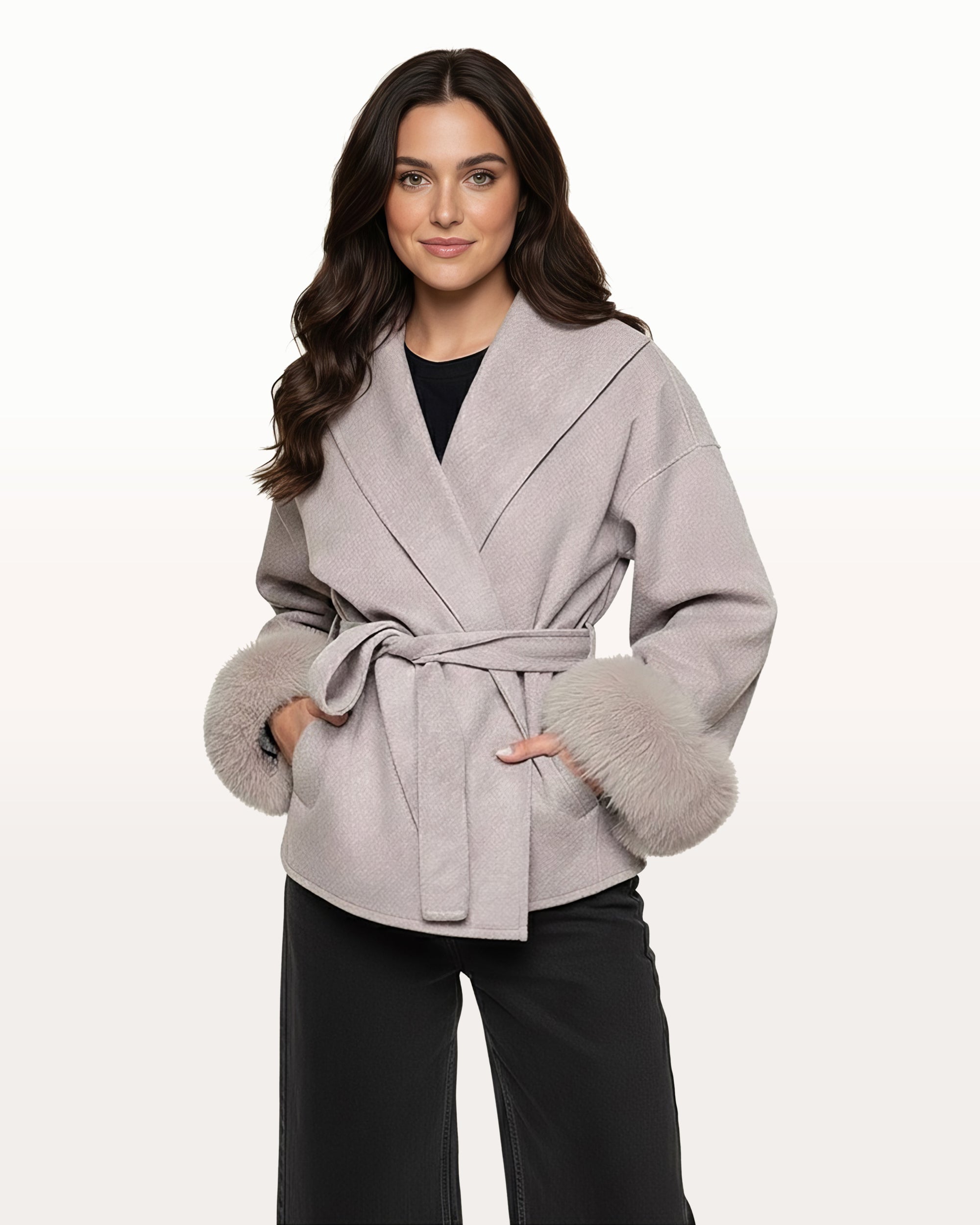 Coat Grey Luxury